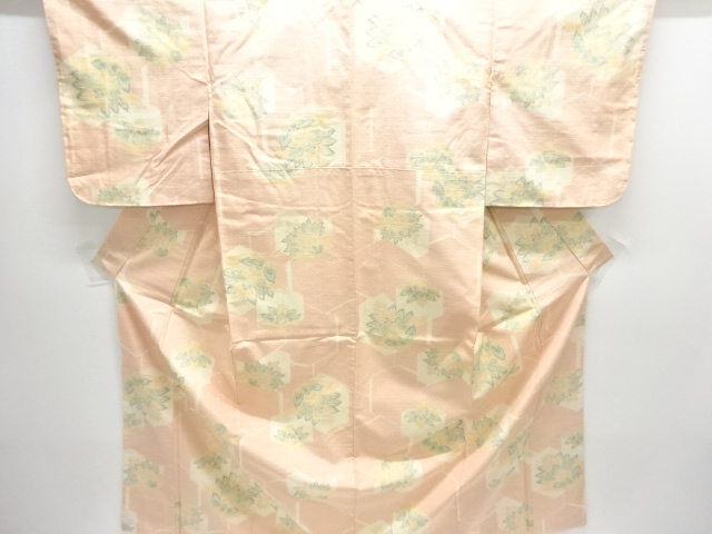 JAPANESE KIMONO / TOKAMACHI TSUMUGI / UNUSED / WOVEN CHINESE FLOWER